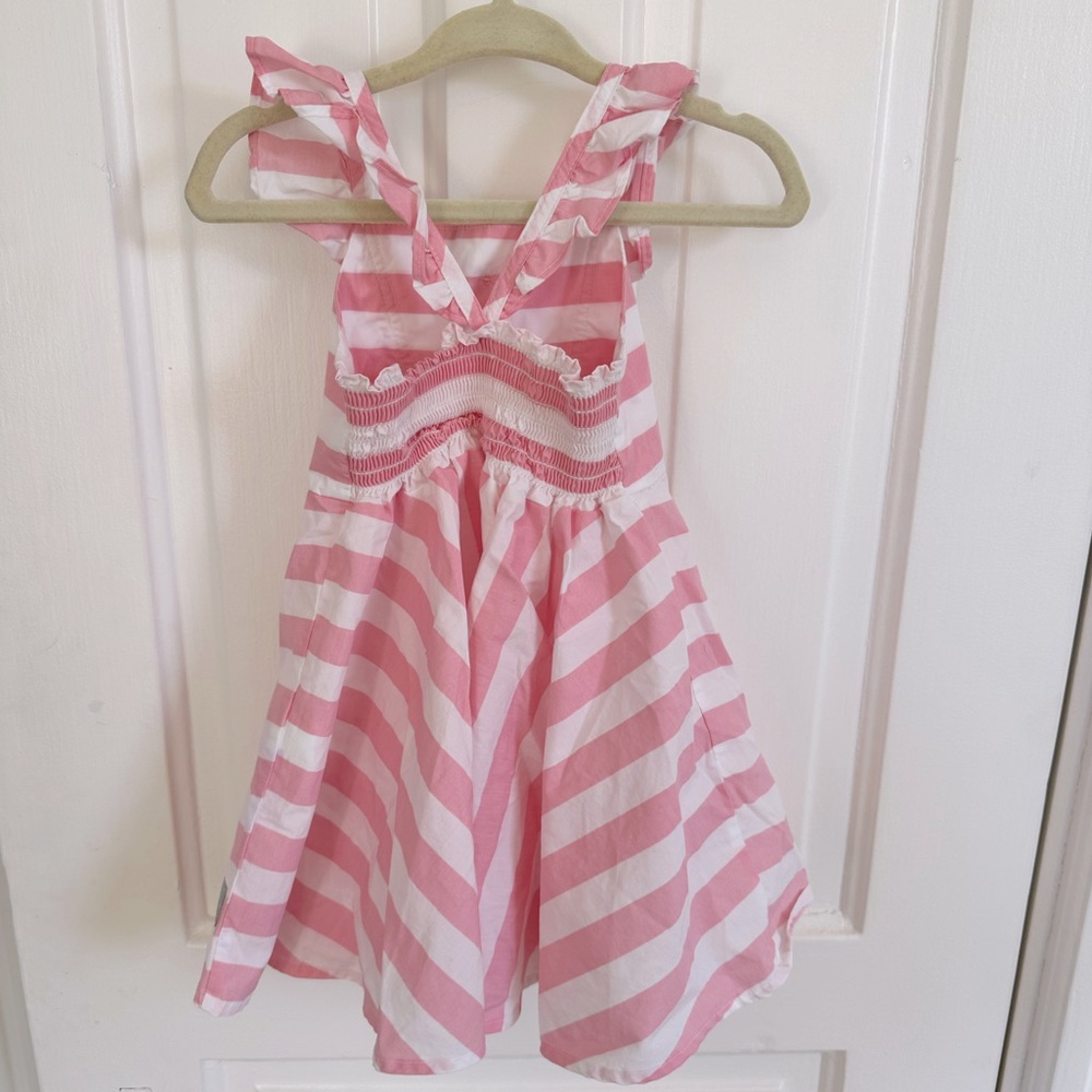 Eleanor Rose pink stripe dress size 18 months - Picture 2 of 4